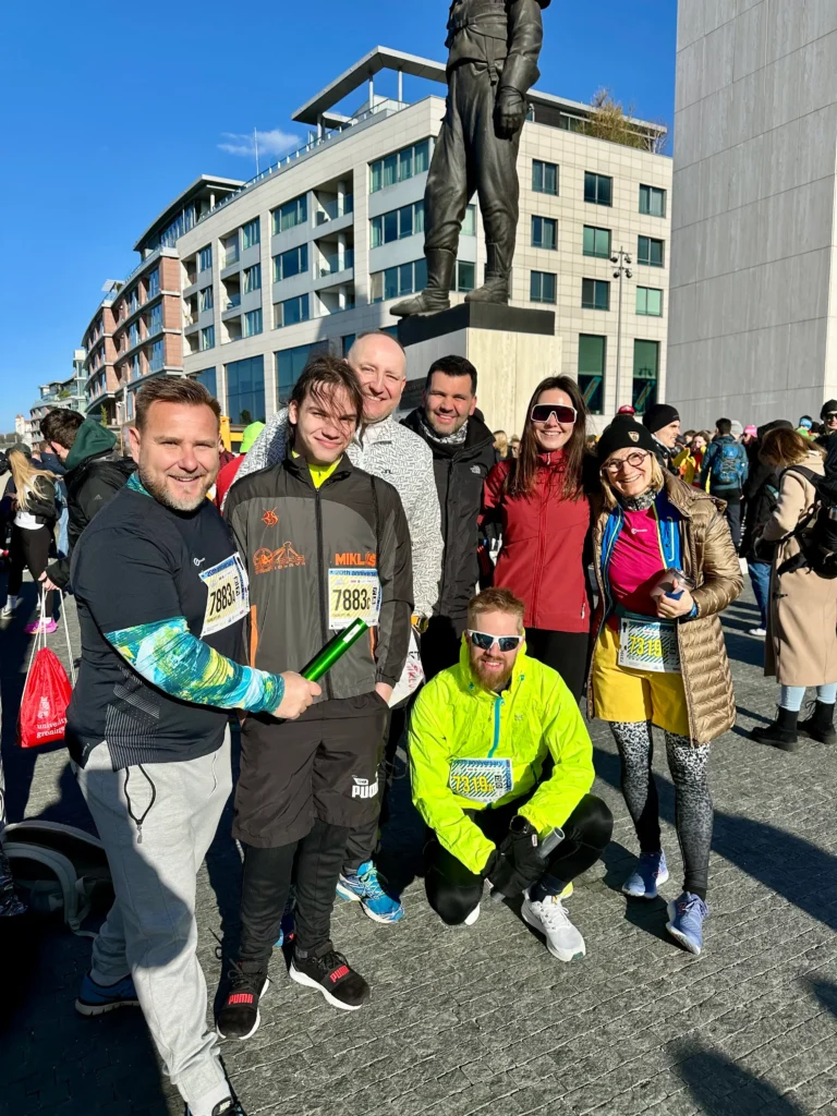 The Grow2FIT relay teams at the ČSOB Bratislava Marathon
